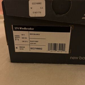 New Balance 574 Windbreaker in Black and Grey